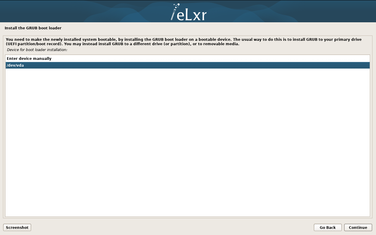 ../../_images/elxr-install-grub-vmm-only.png